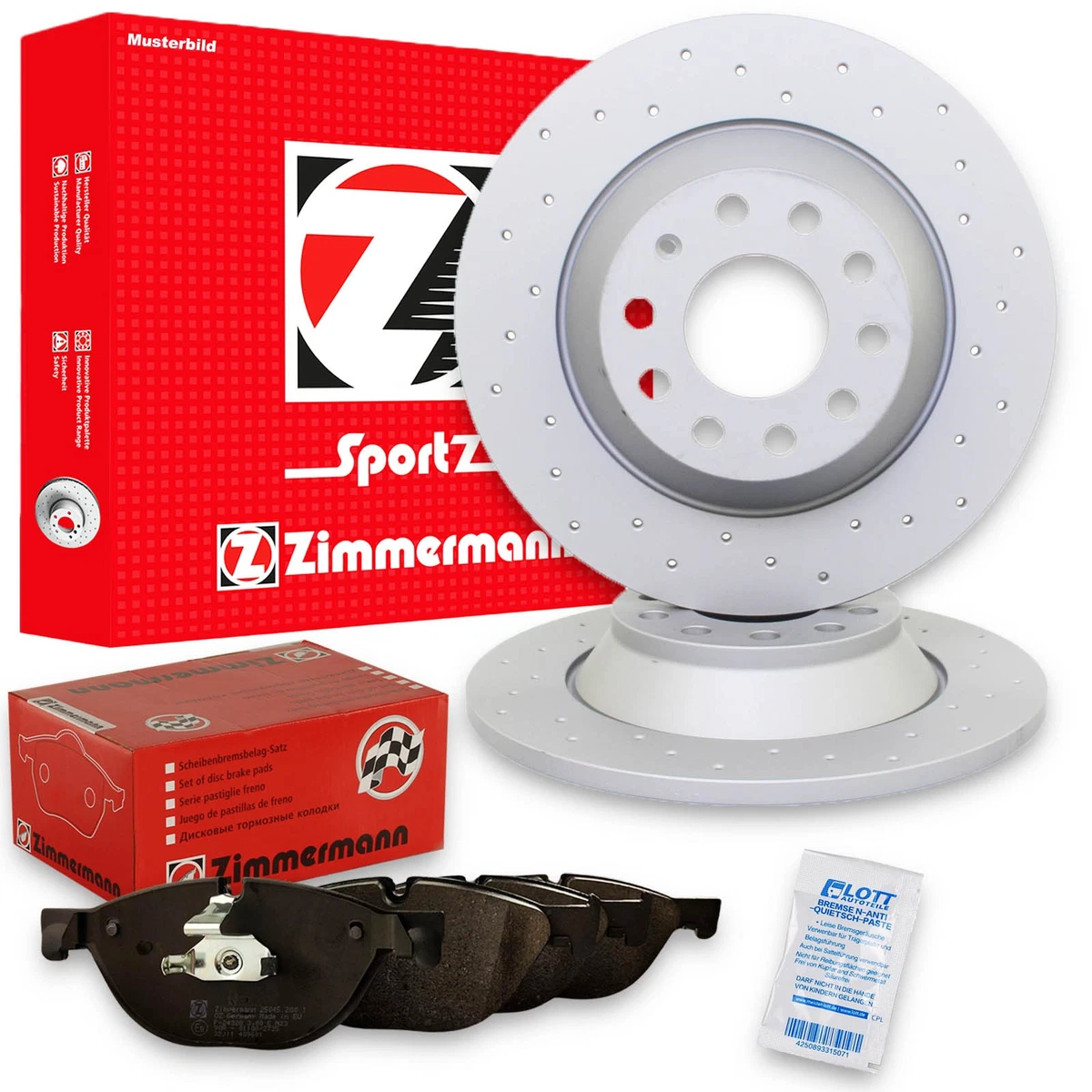 Гальмівні колодки та диски Zimmermann для TOYOTA PROACE Kasten Гальмівні колодки та диски Zimmermann для TOYOTA PROACE Kasten